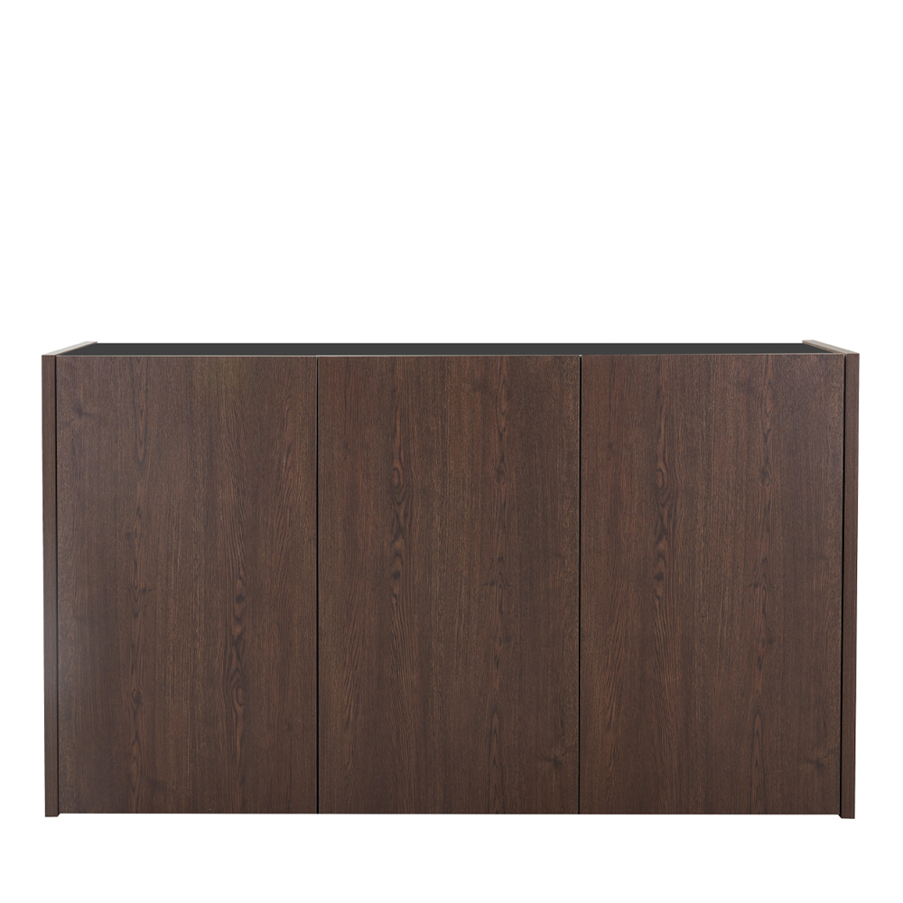 NUEZ ΜΠΟΥΦΕΣ 3ΠΟΡΤΕΣ ΚΑΡΥΔΙ ΜΑΥΡΟ 156x45x85cm