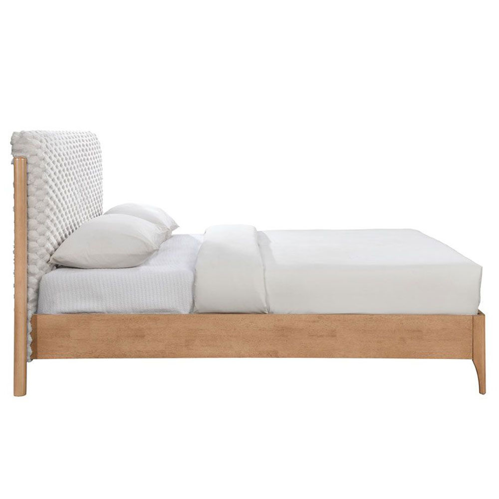 LORDY ΚΡΕΒΑΤΙ (ΓΙΑ ΣΤΡΩΜΑ 160x196cm) CREAM 207.5x177x103.5cm