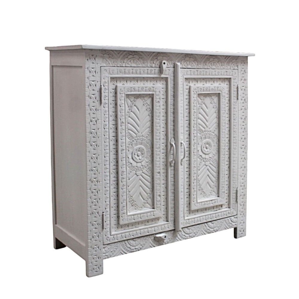 IOS ΚΟΜΟΤΑ 2ΠΟΡΤΕΣ OFF WHITE 95x42x95cm