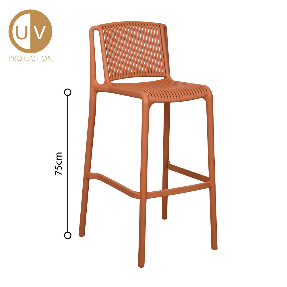 POLLY ΣΚΑΜΠΟ BAR TERRACOTTA 42x50x100.5