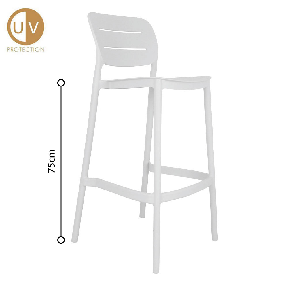 ZURICH ΣΚΑΜΠΟ BAR ΛΕΥΚΟ 50×48.5×103.5