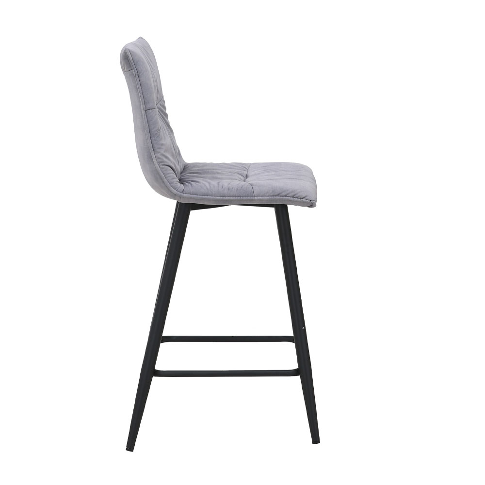 LINEA ΣΚΑΜΠΟ BAR ΓΚΡΙ SILVER 42x51x94cm