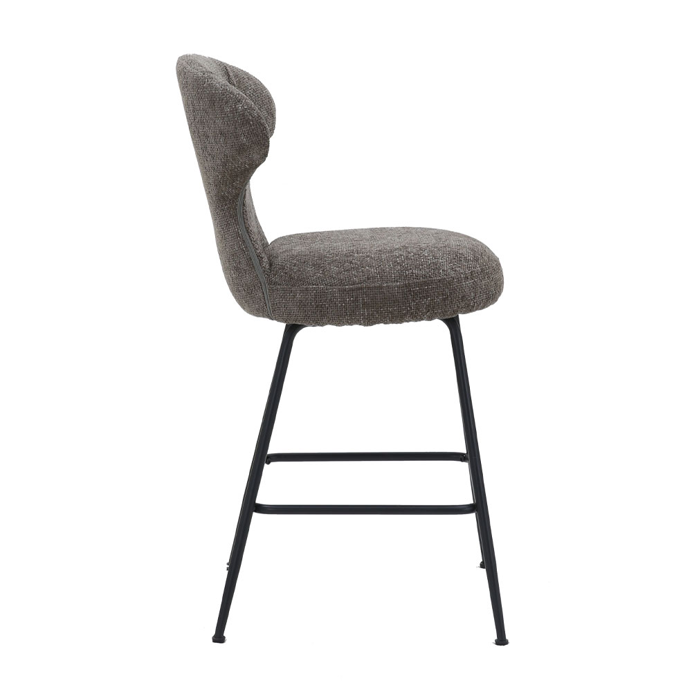 FUNGO ΣΚΑΜΠΟ BAR ΛΑΔΙ ΓΚΡΙ 51x55x97cm