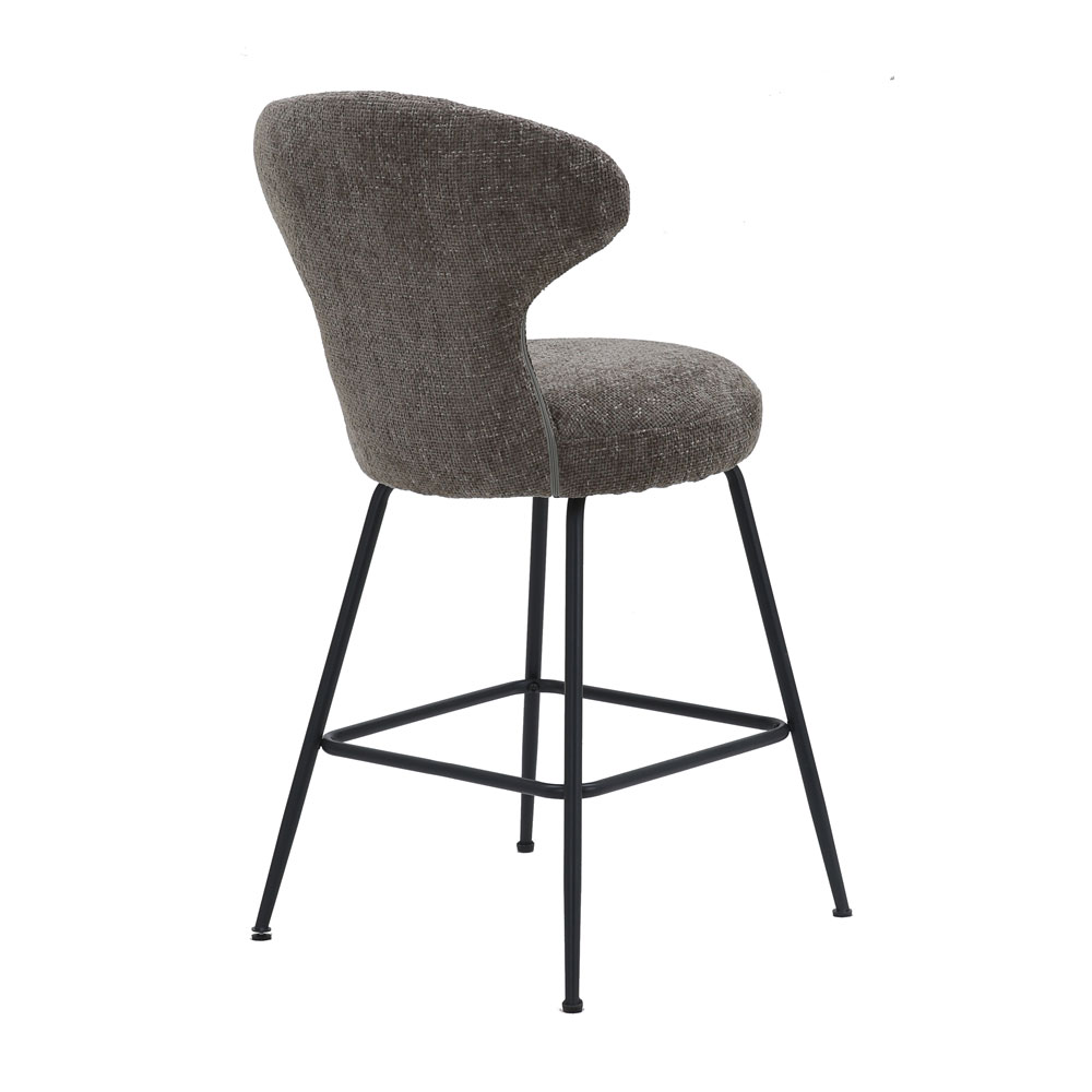 FUNGO ΣΚΑΜΠΟ BAR ΛΑΔΙ ΓΚΡΙ 51x55x97cm