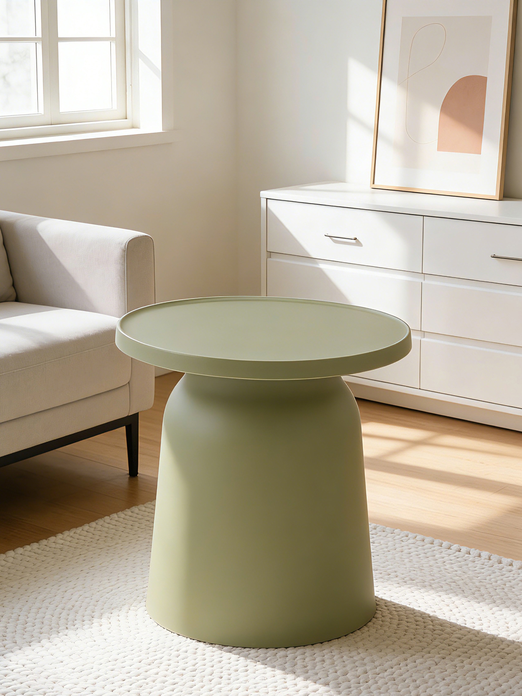 DOMI COFFEE TABLE ΠΡΑΣΙΝΟ 47x47x46cm