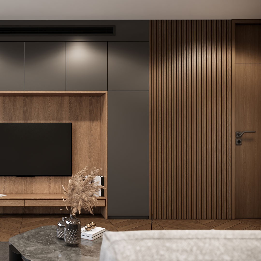 Acoustic Wall Panel Grey Mix