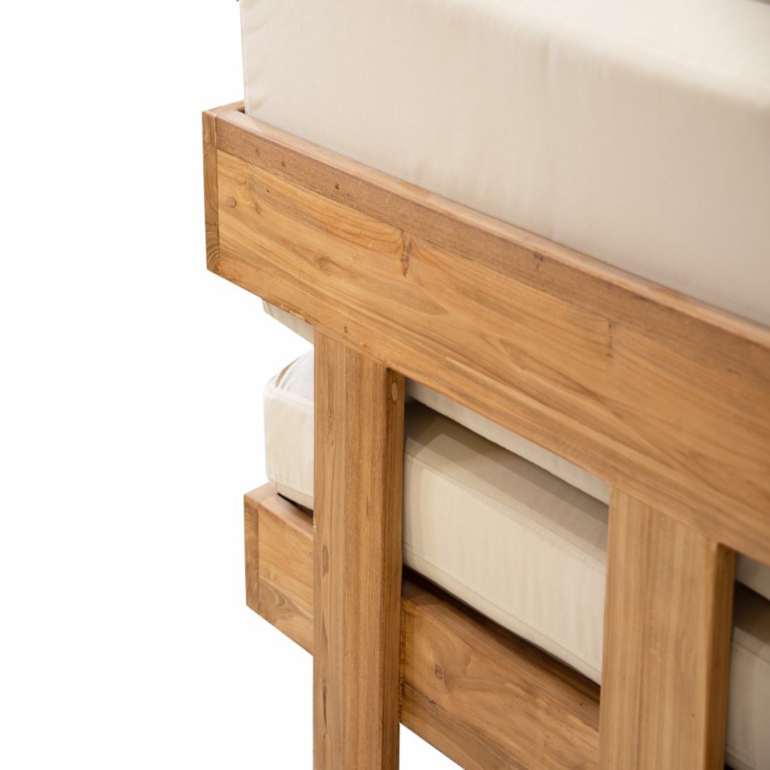 Πολυθρόνα lounge Aria Ξύλο Teak