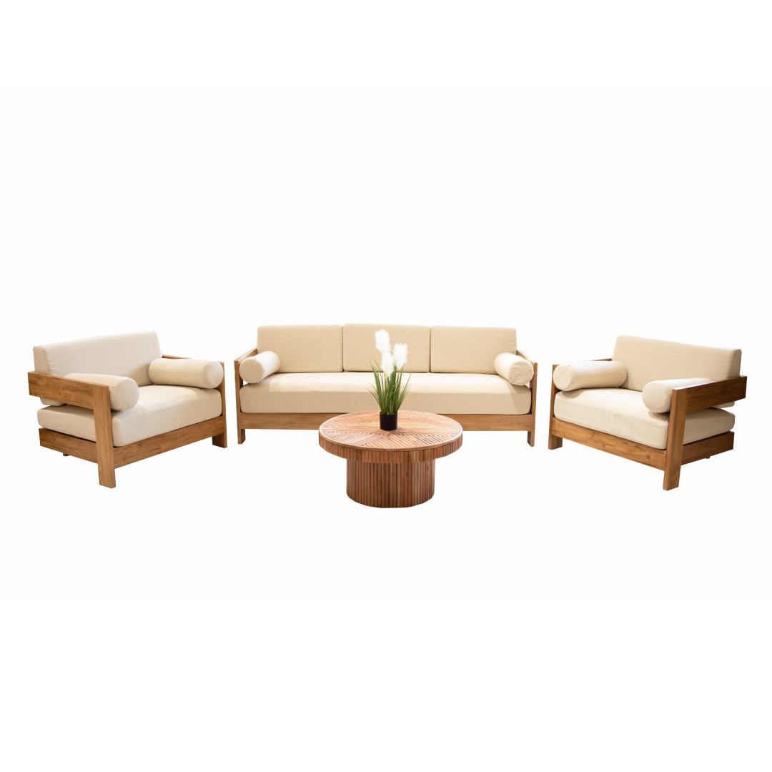 Πολυθρόνα lounge Aria Ξύλο Teak