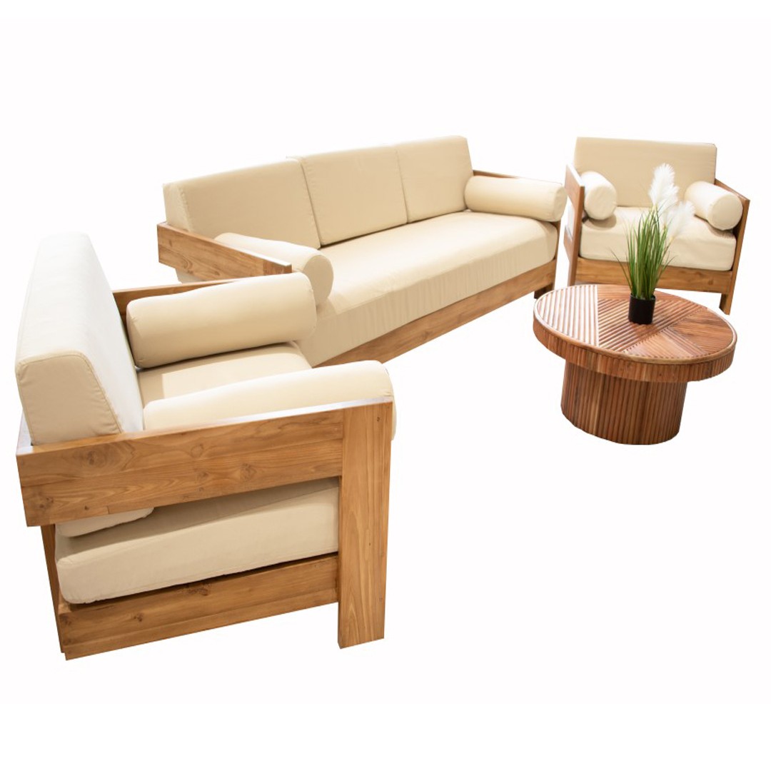 Πολυθρόνα lounge Aria Ξύλο Teak