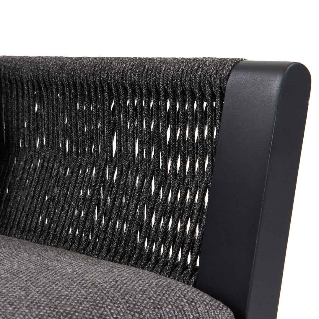 Borromeo Lounge Ανθρακί Αλουμίνιου