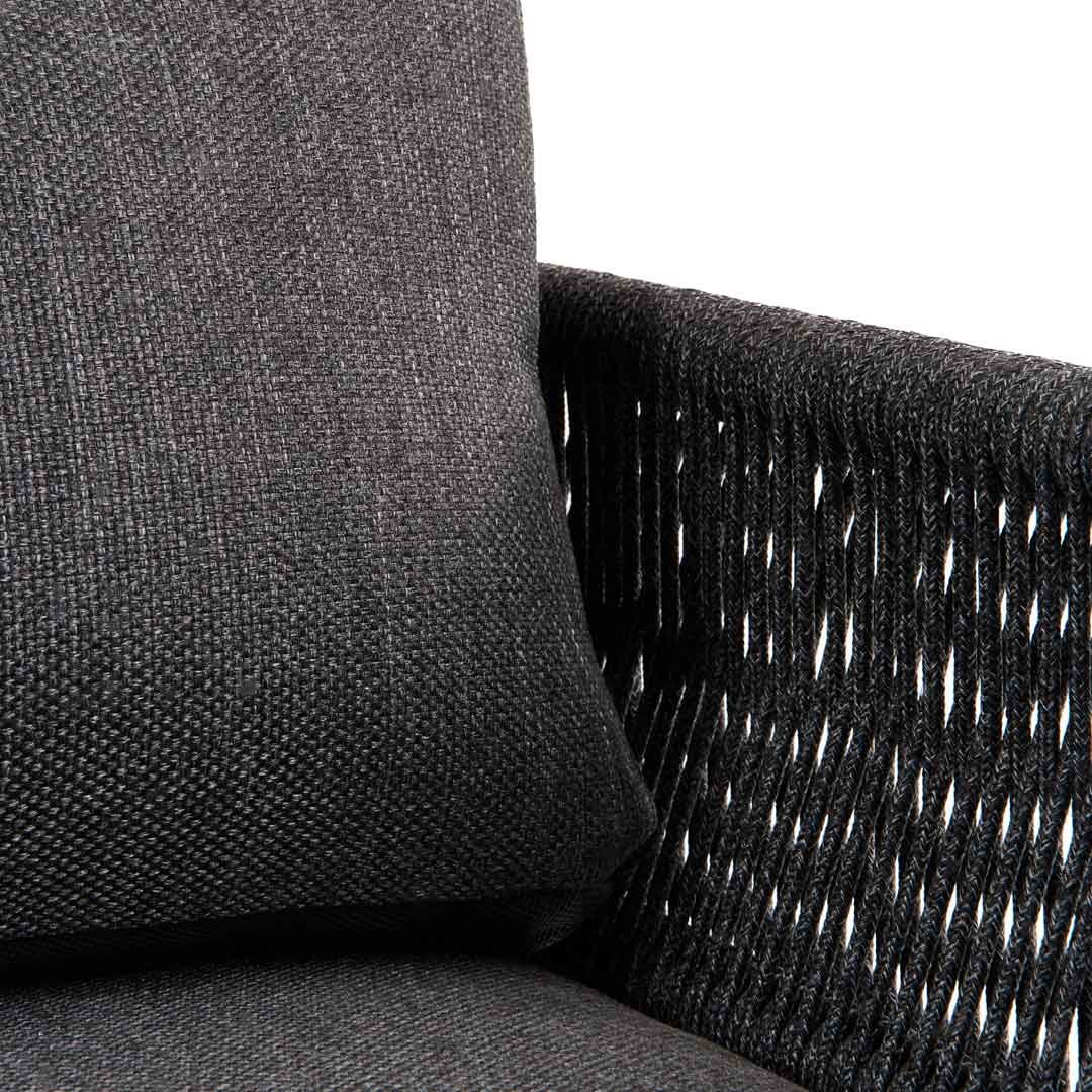 Borromeo Lounge Ανθρακί Αλουμίνιου