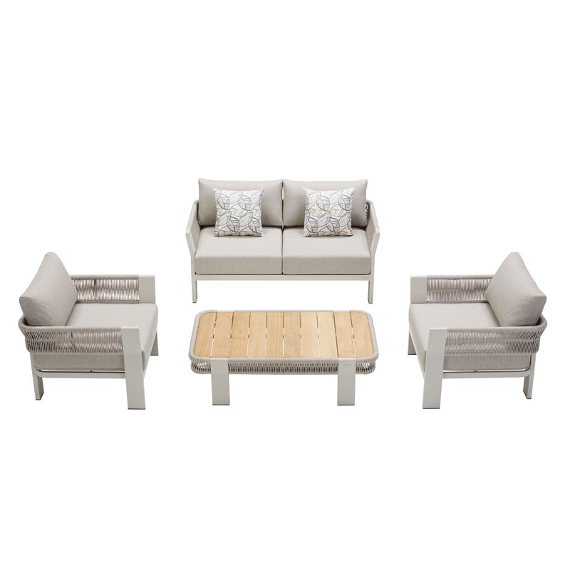 Πολυθρόνα lounge  Borromeo Αλουμινίου Taupe