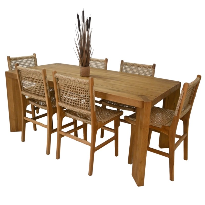 Τραπέζι Cornie 220cm Ξύλου Teak