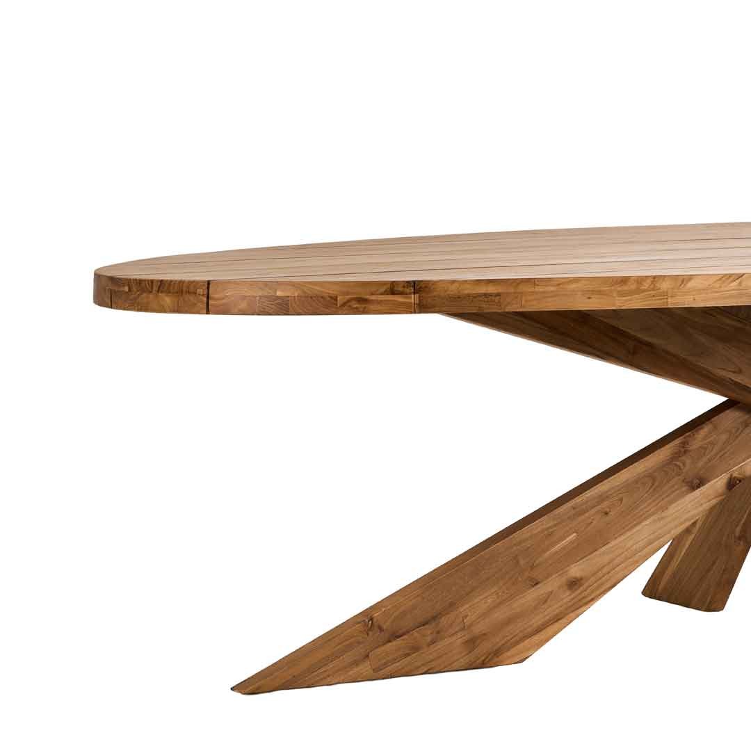 Τραπέζι Elips 220cm Ξύλο Teak