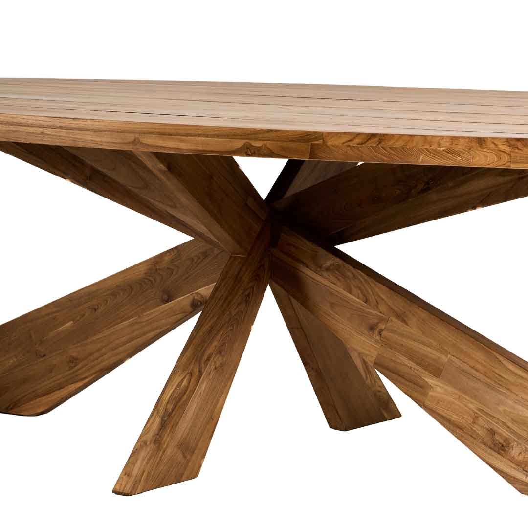 Τραπέζι Elips 220cm Ξύλο Teak