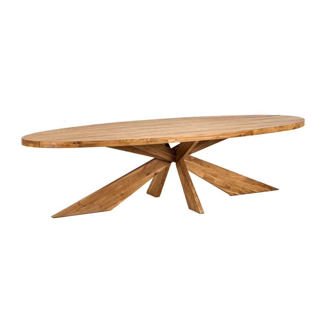 Τραπέζι Elips 220cm Ξύλο Teak
