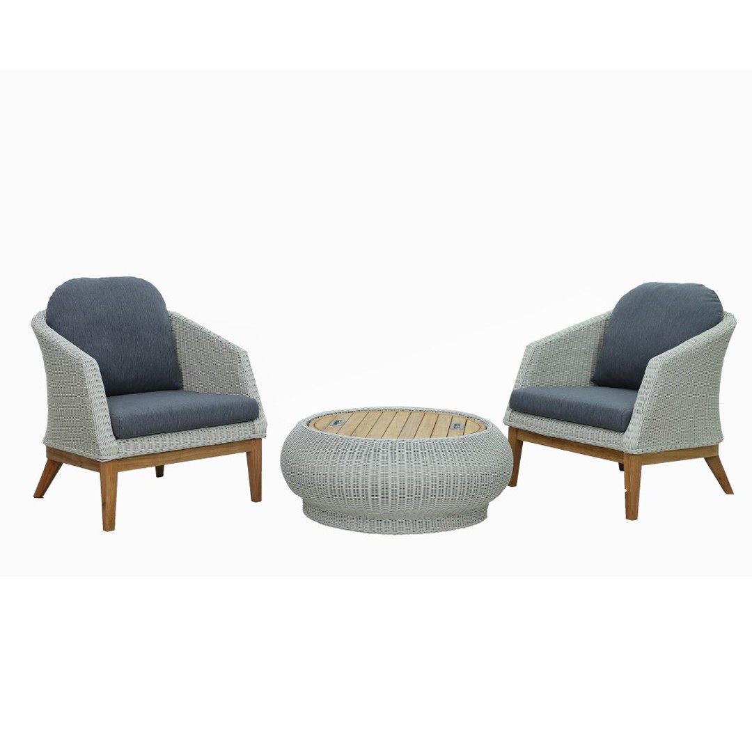 Πολυθρόνα lounge Estelle Αλουμινίου