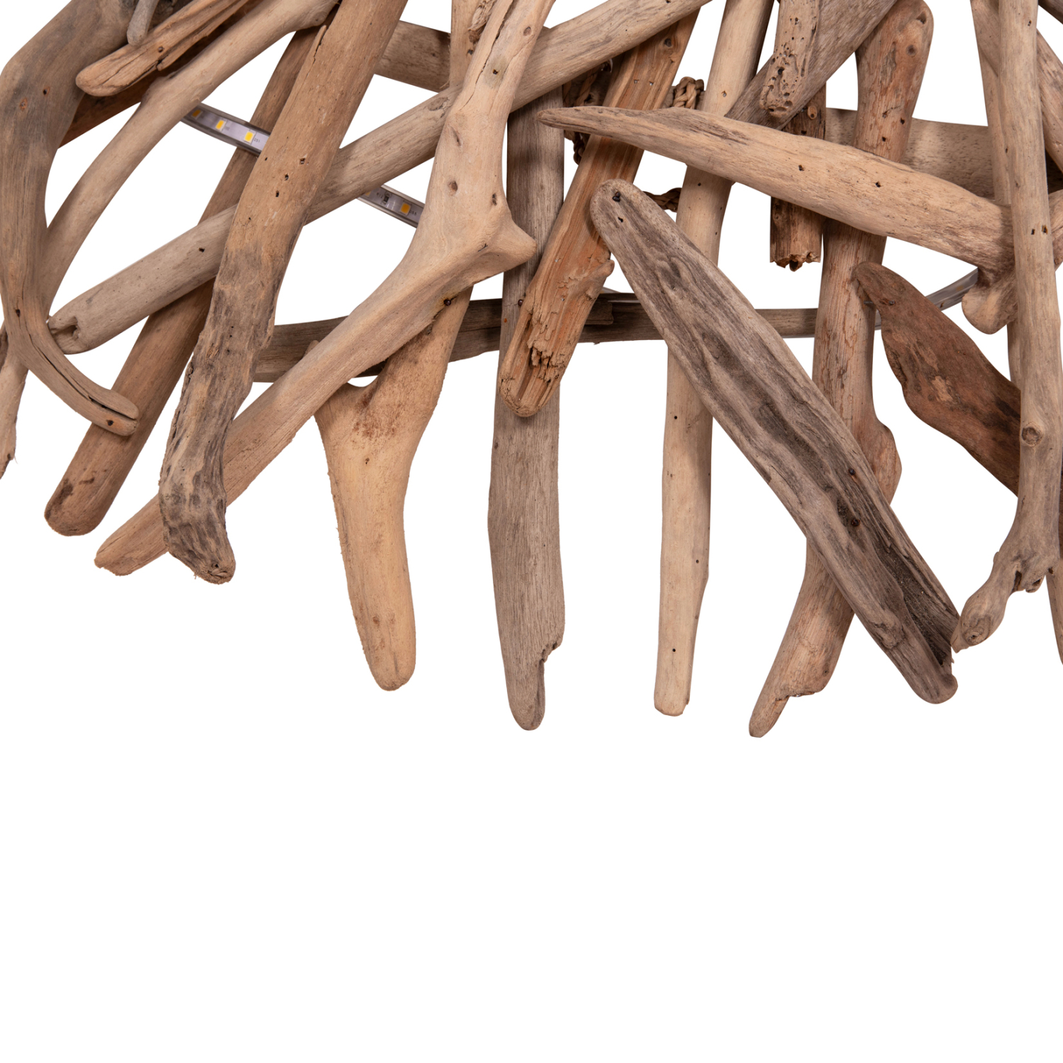 ΦΩΤΙΖΟΜΕΝΟ ΔΙΑΚΟΣΜΗΤΙΚΟ ΤΟΙΧΟΥ DREAMER HM4422 DRIFTWOOD ΜΕ ΤΑΙΝΙΑ LED Φ90×7(πάχος)εκ