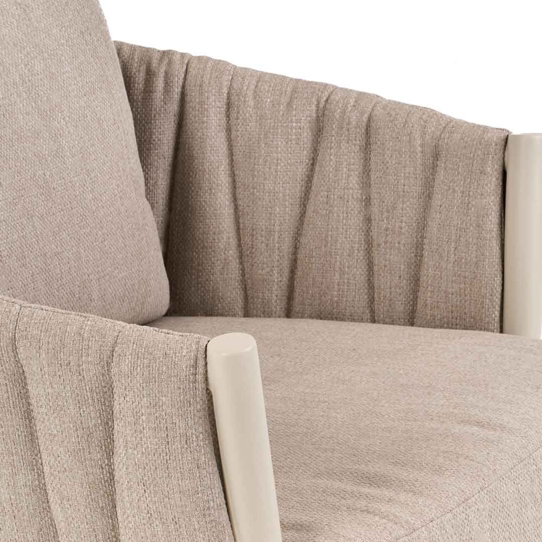 Πολυθρόνα lounge Grid Αλουμινίου