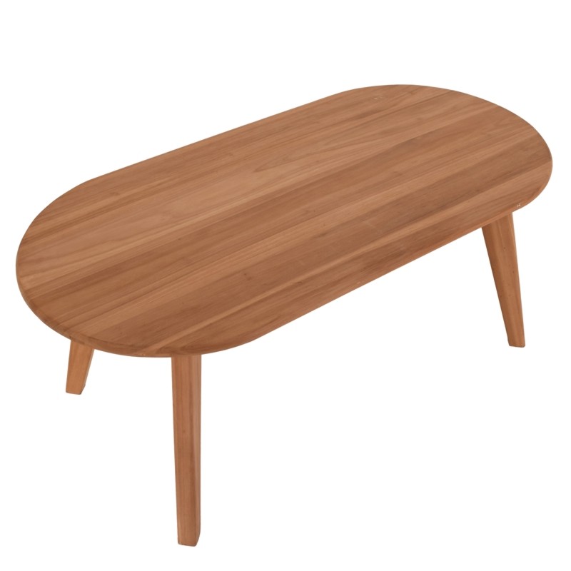 Τραπεζάκι Καθιστικού Henry Oval Ξύλο Teak