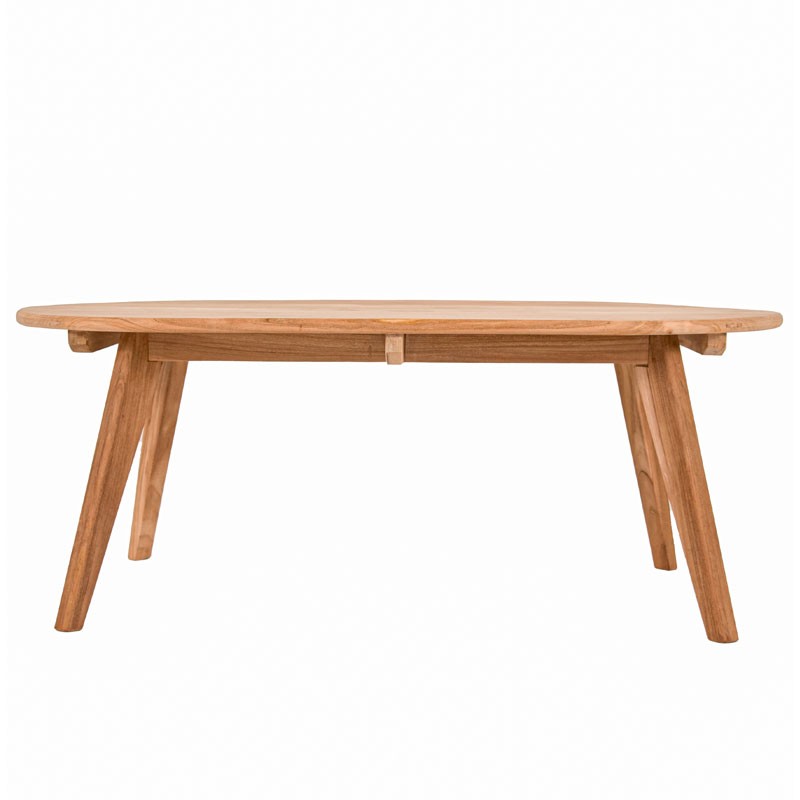 Τραπεζάκι Καθιστικού Henry Oval Ξύλο Teak