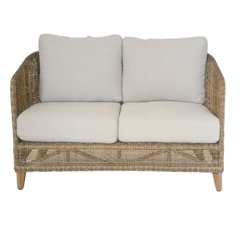 Καναπές Διθέσιος Jasmin Ξύλο Teak / Wicker