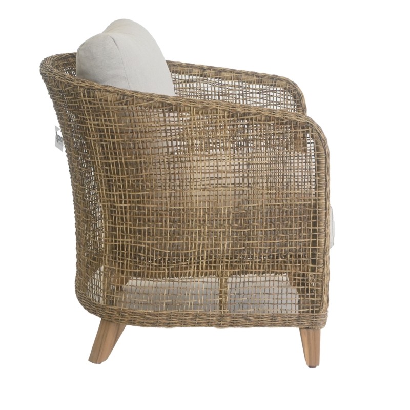 Πολυθρόνα Jasmin Ξύλο Teak / Wicker