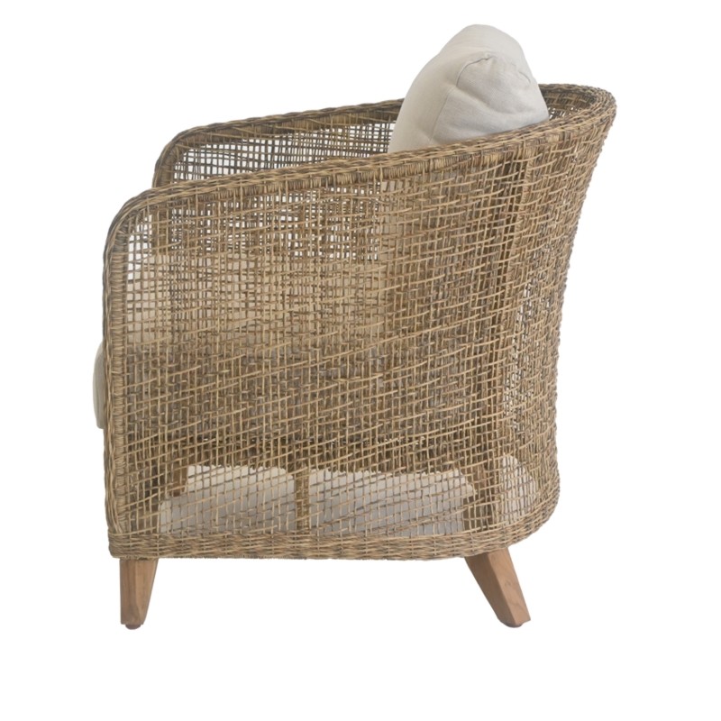 Πολυθρόνα Jasmin Ξύλο Teak / Wicker