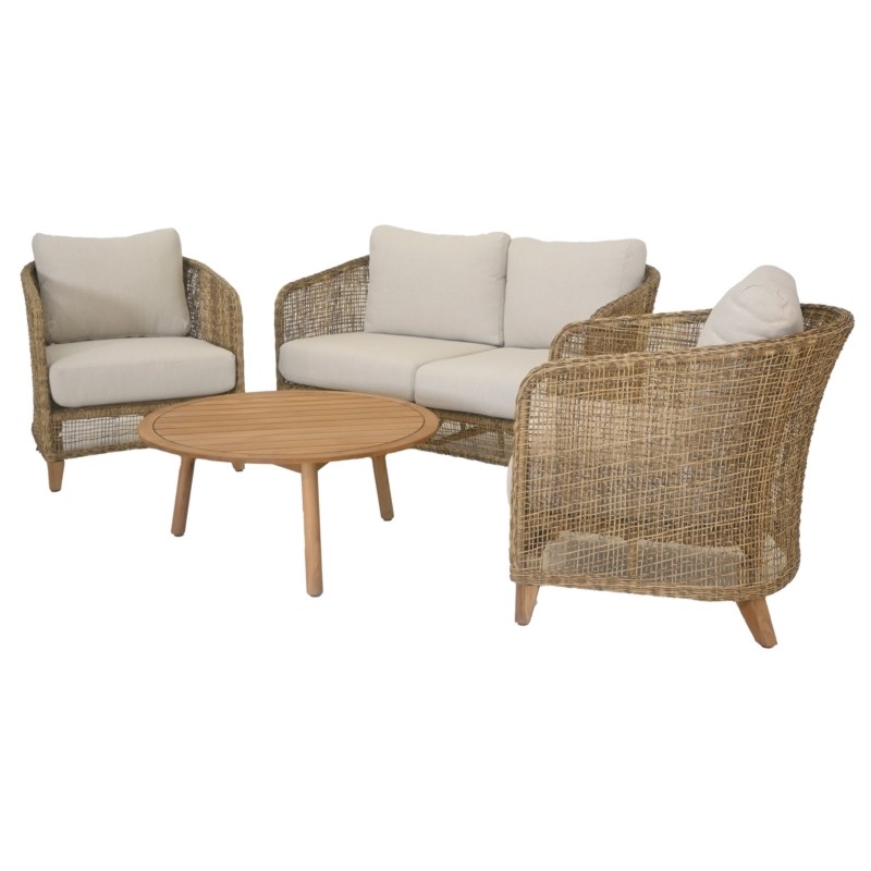 Σετ Καθιστικό Ι 4Τμχ Jasmin Ξύλο Teak / Wicker