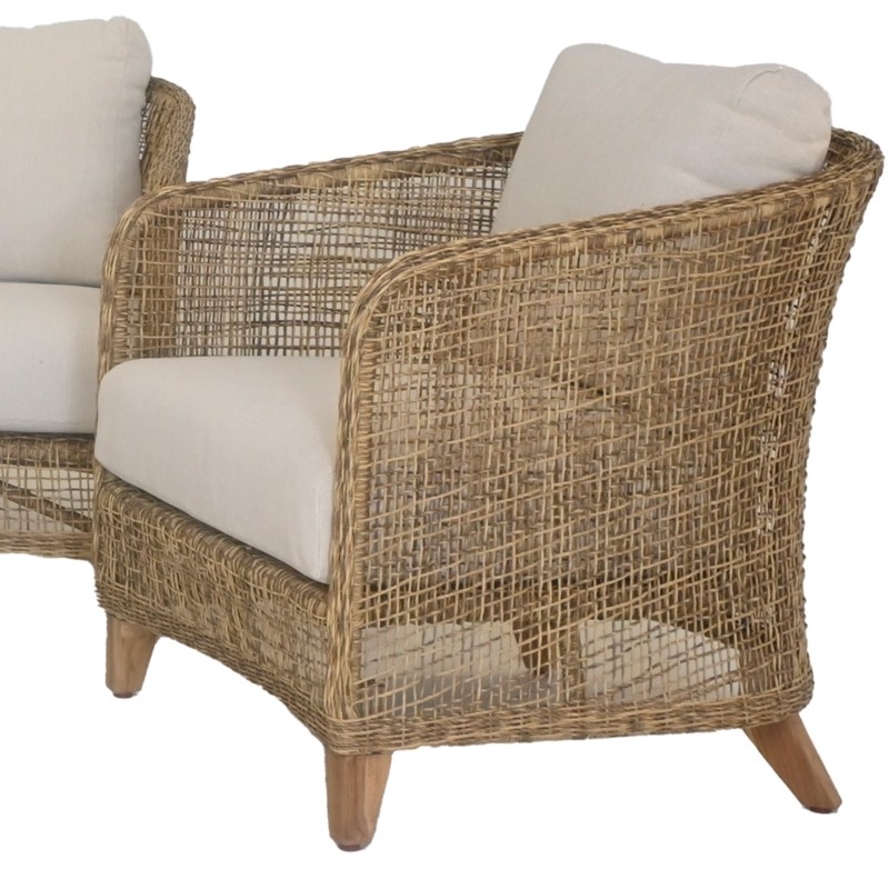 Σετ Καθιστικό ΙΙ 4Τμχ Jasmin Ξύλο Teak / Wicker