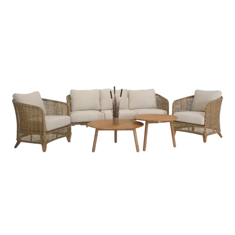 Σετ Καθιστικό ΙΙ 4Τμχ Jasmin Ξύλο Teak / Wicker