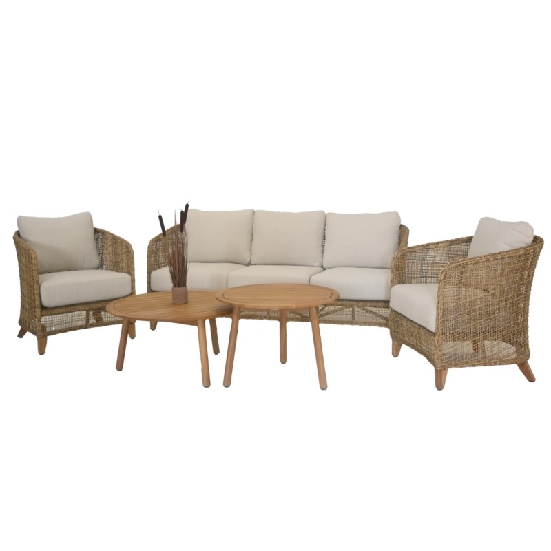 Σετ Καθιστικό ΙΙ 4Τμχ Jasmin Ξύλο Teak / Wicker