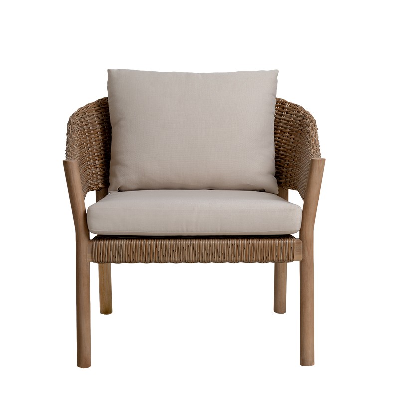 Πολυθρόνα lounge Karin Ξύλο Ακακίας