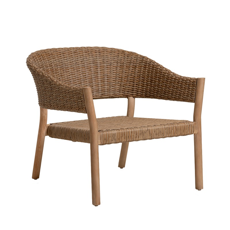 Πολυθρόνα lounge Karin Ξύλο Ακακίας