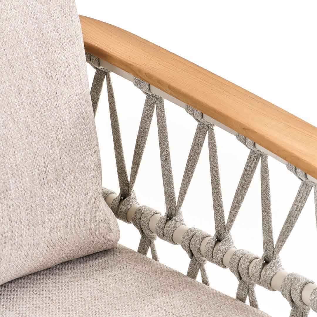 Πολυθρόνα lounge Lola Αλουμινίου