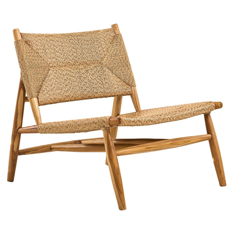Πολυθρόνα lounge Salamanca Ξύλο Teak