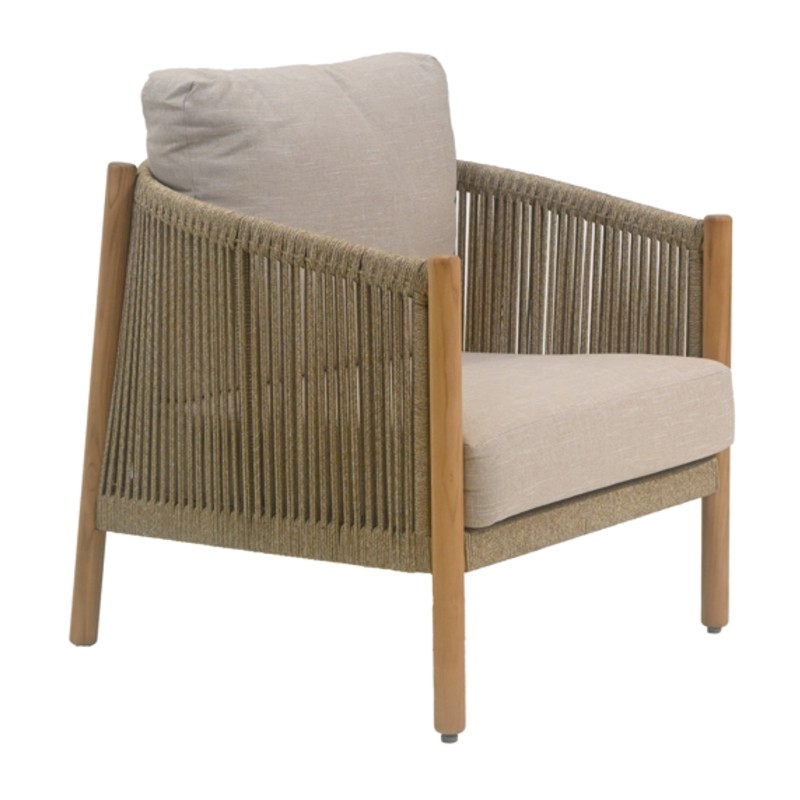 Πολυθρόνα Lounge Touluse Ξύλο Teak