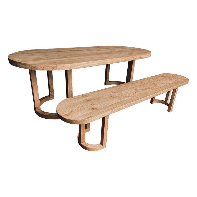 Τραπέζι Teak Pilar 260x105x75cm
