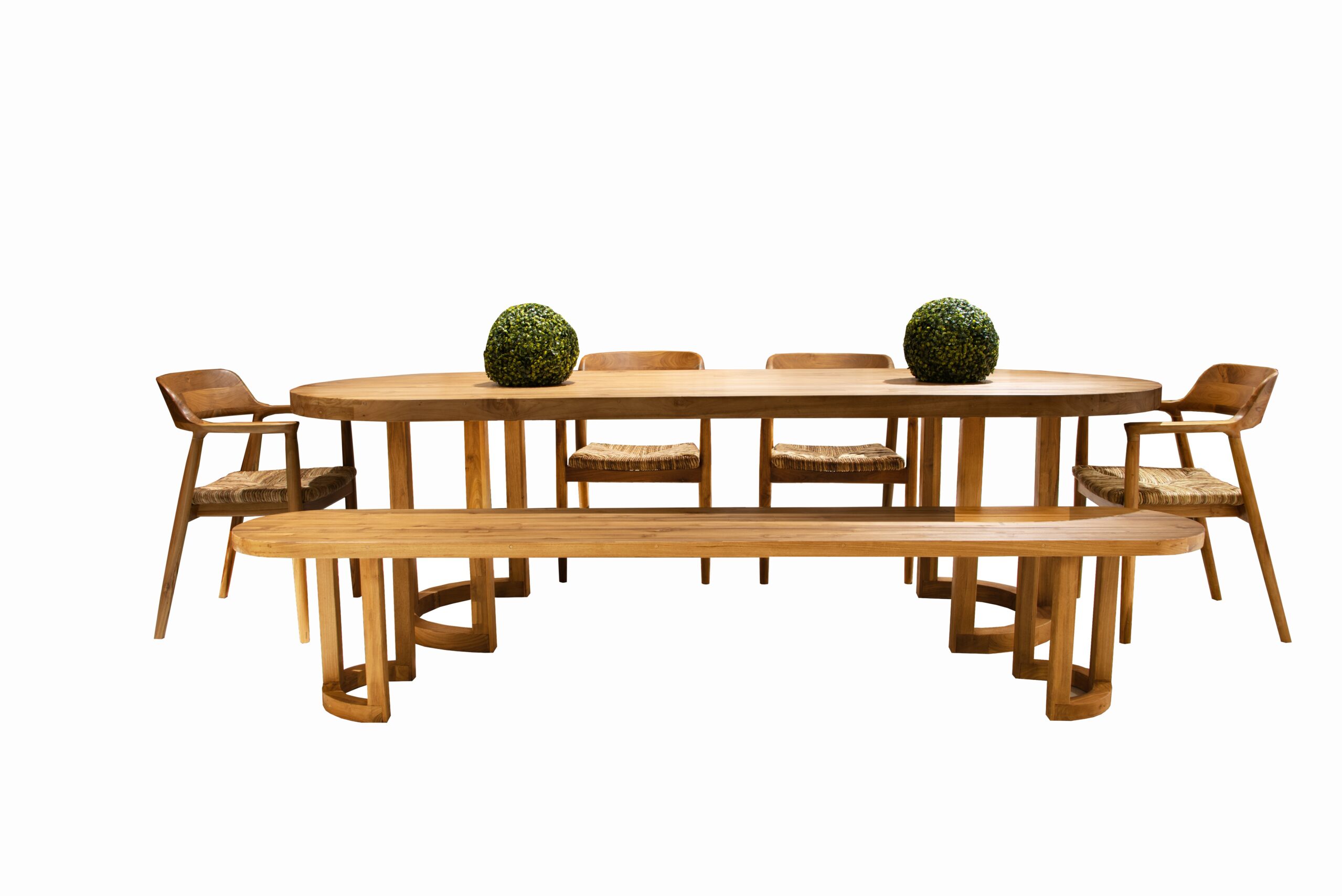Τραπέζι Teak Pilar 260x105x75cm