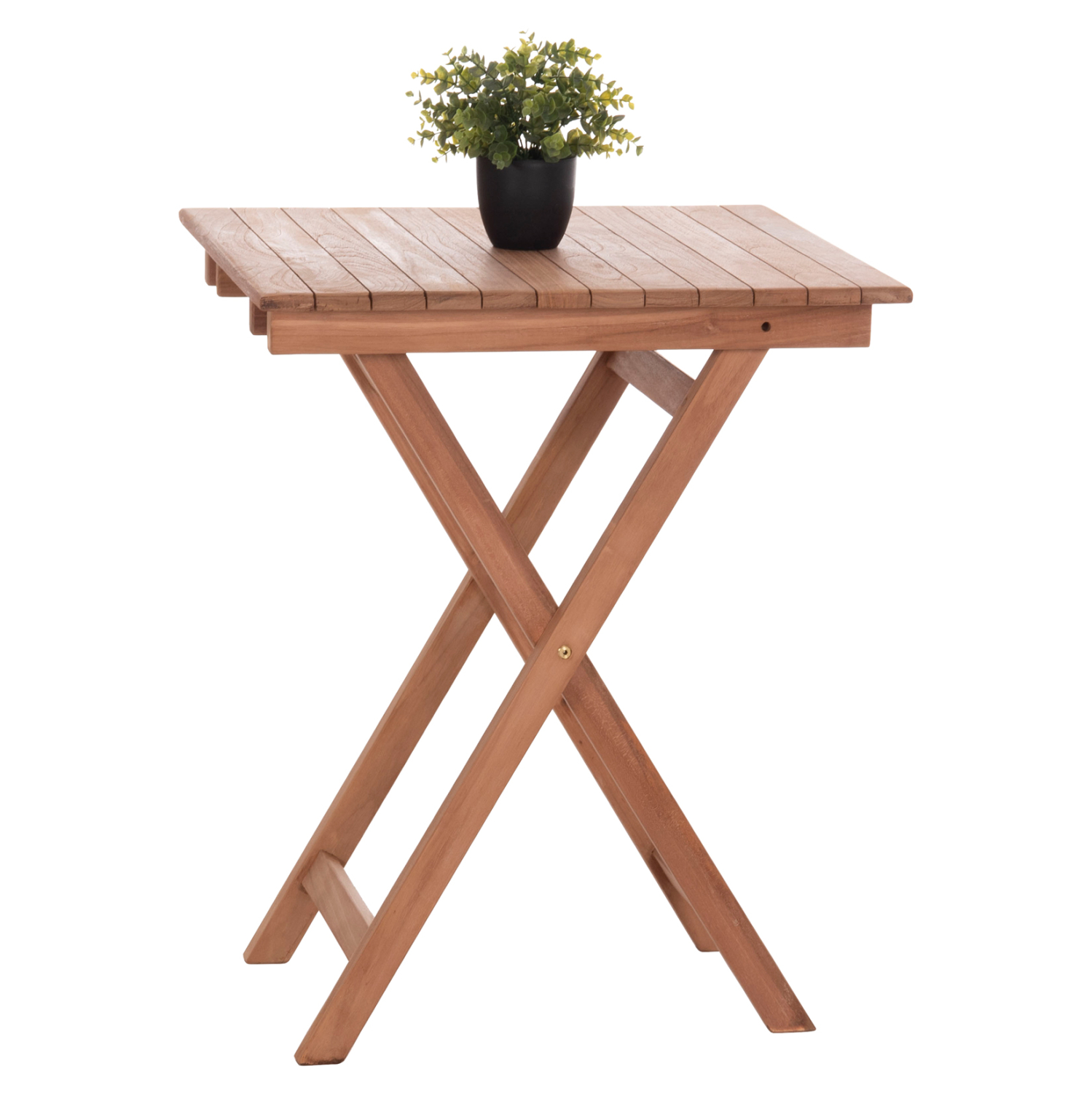 ΤΡΑΠΕΖΙ ΣΚΗΝΟΘΕΤΗ ΤΕΤΡΑΓΩΝΟ HEIDEL HM18121 ΞΥΛΟ TEAK–ΦΥΣΙΚΟ 60x60x75Υεκ.