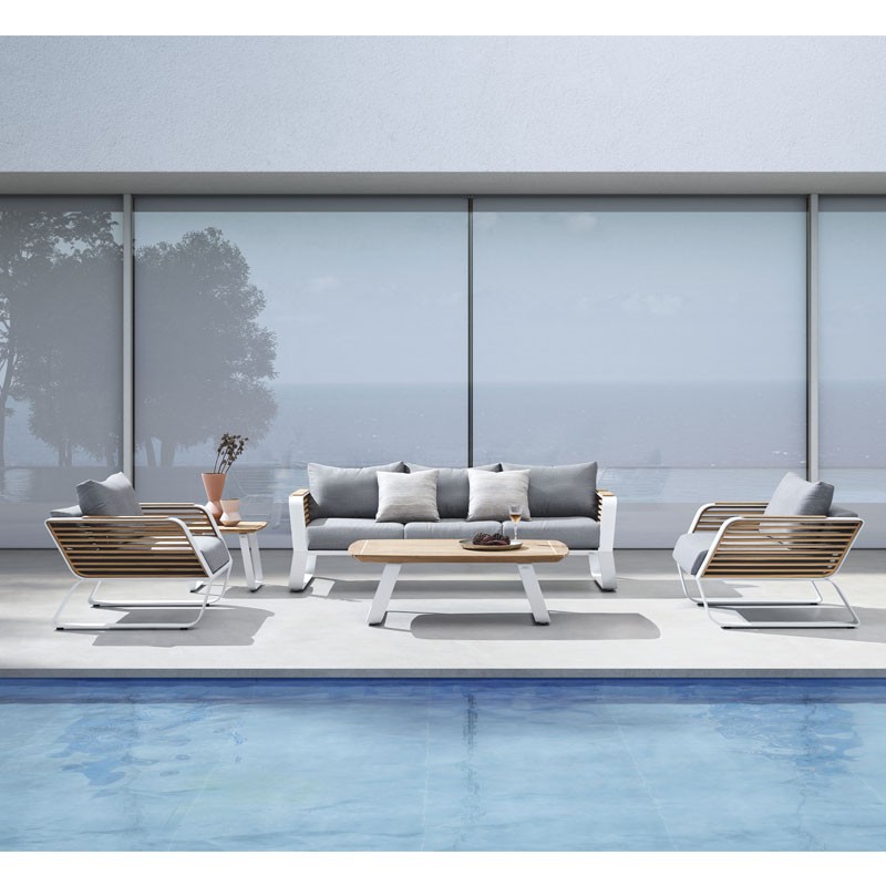 Τριθέσιος Καναπές Wing Αλουμινίου