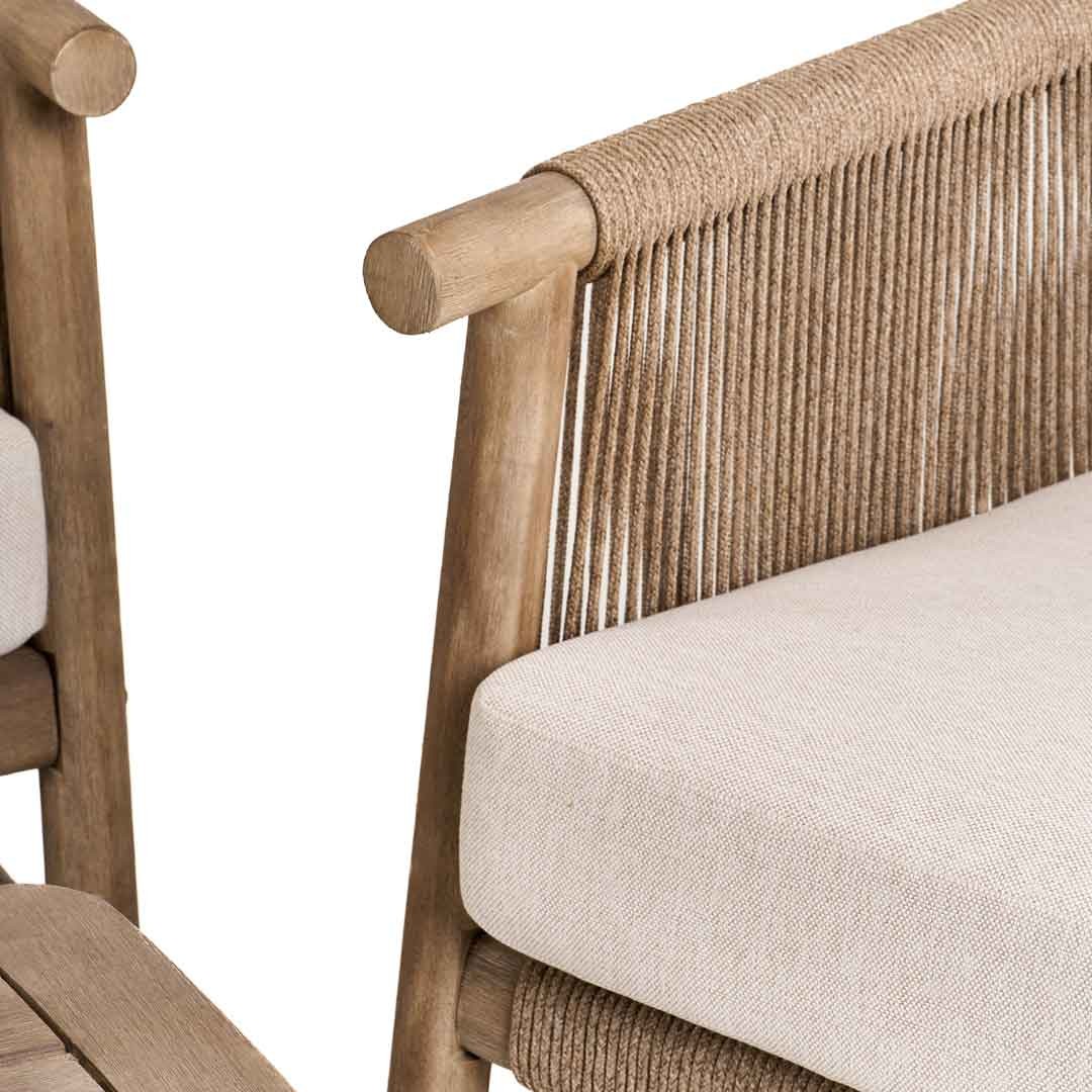 Πολυθρόνα lounge Zulu Ξύλο Ακακίας