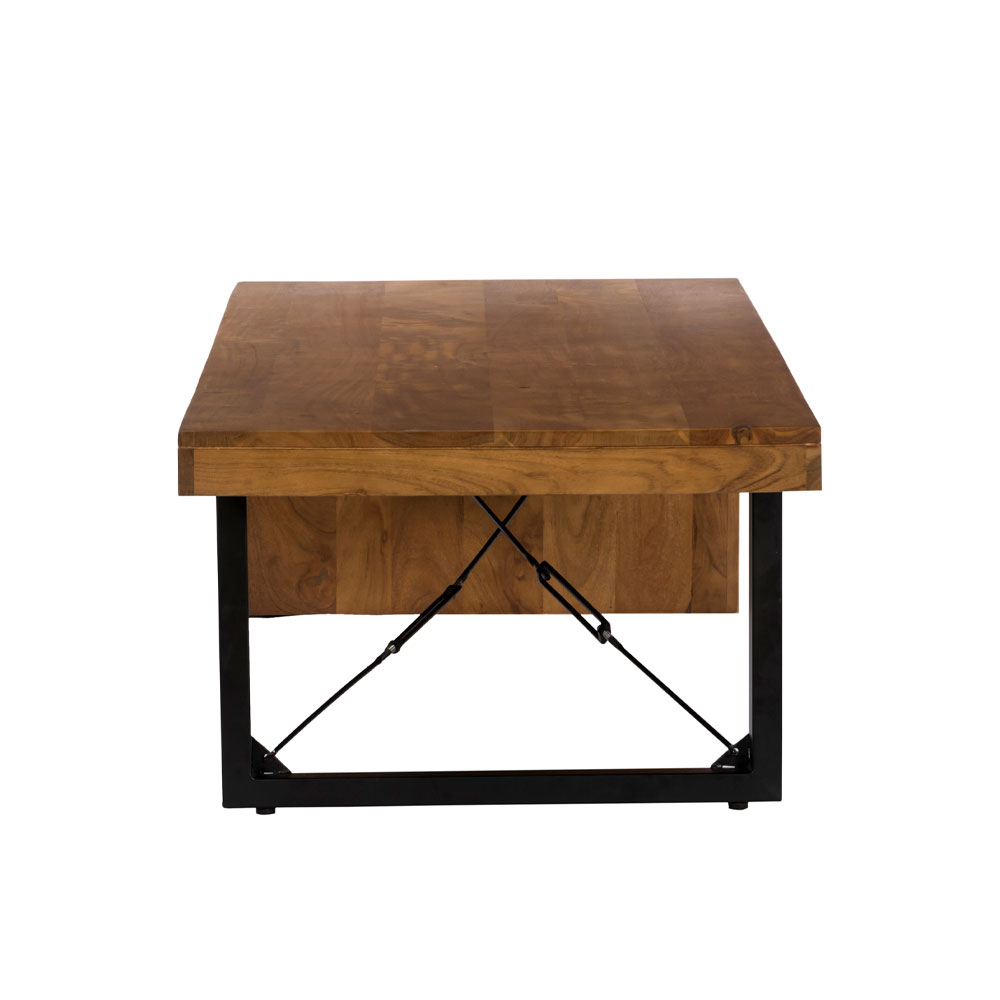 WIRE COFFEE TABLE ΚΑΡΥΔΙ ΜΑΥΡΟ 120x60x40
