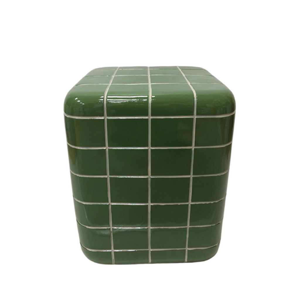 CUBIX SIDE TABLE ΠΡΑΣΙΝΟ 33.5×33.5x41cm