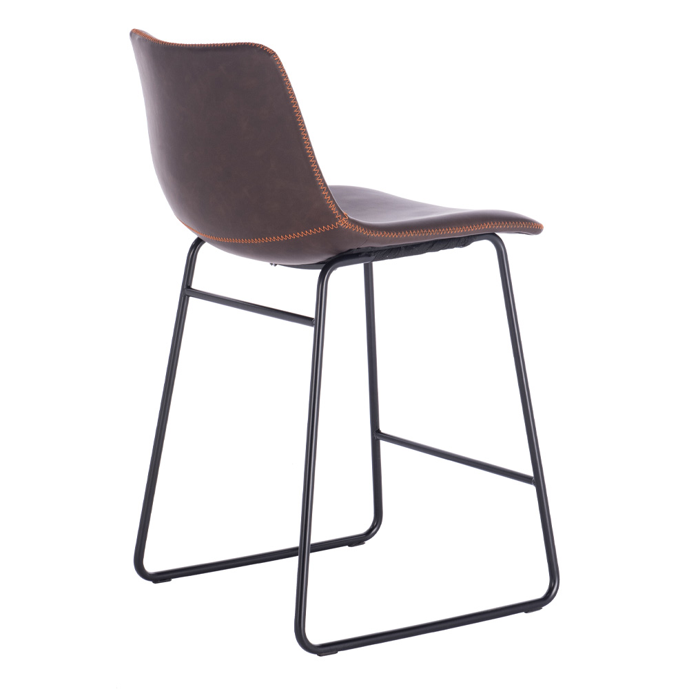 NUEVO ΣΚΑΜΠΟ BAR ΚΑΦΕ ANTIQUE WASHED ΜΑΥΡΟ 46×57.5x89cm