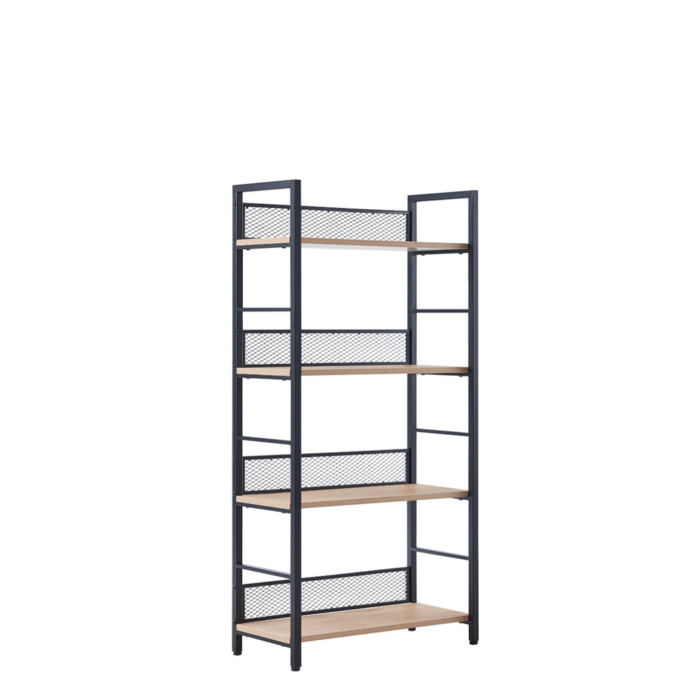 NEST ΒΙΒΛΙΟΘΗΚΗ ΦΥΣΙΚΟ ΜΑΥΡΟ 60x28x121cm