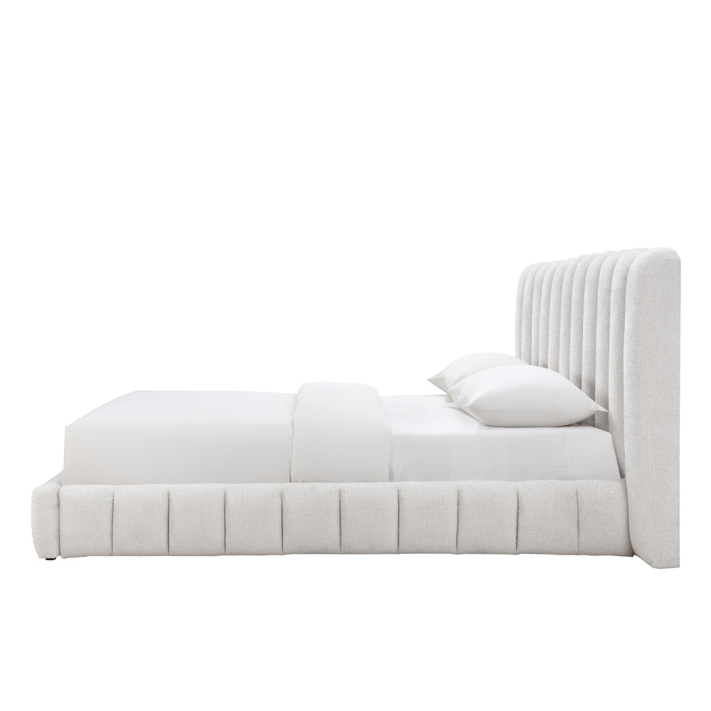 SAVAGIAR ΚΡΕΒΑΤΙ (ΓΙΑ ΣΤΡΩΜΑ 160x200cm) CREAM 210.5×220.5×109.7cm