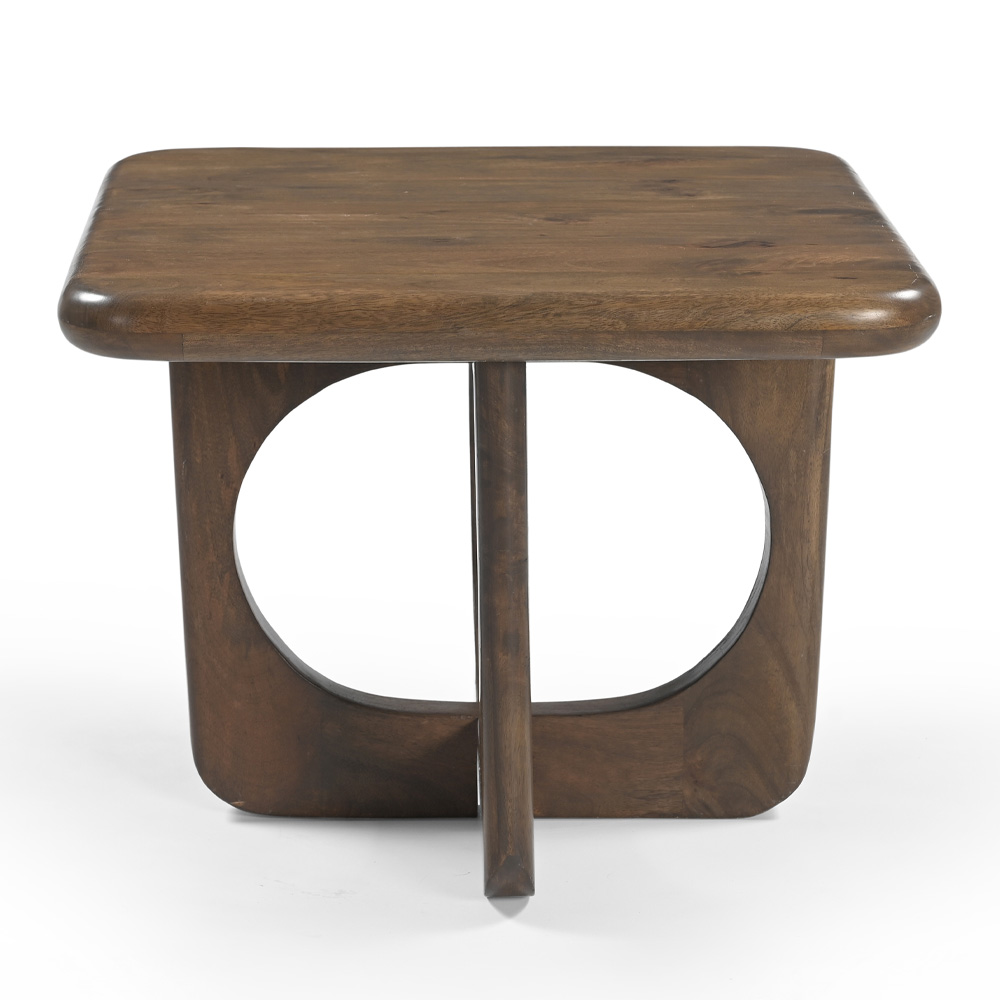 ROUTE COFFEE TABLE ΚΑΡΥΔΙ ΣΚΟΥΡΟ 60x60x45cm