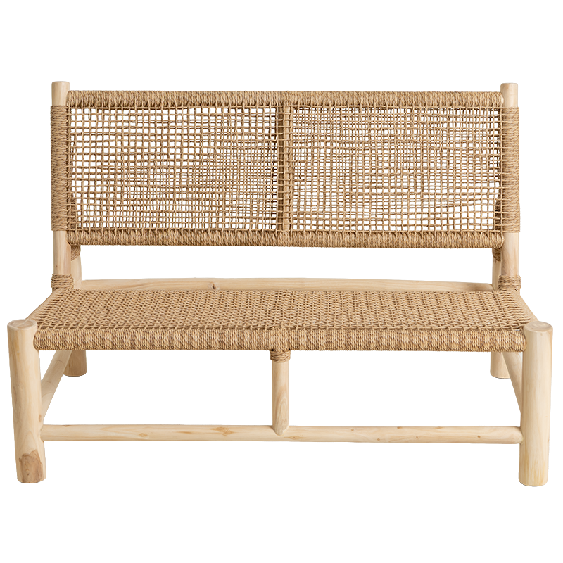 Διθέσιος Καναπές Barcelona Ξύλο Teak