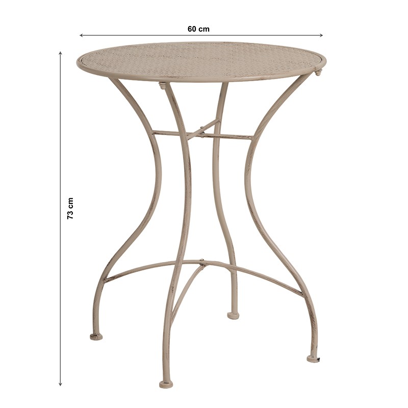 Σετ Bistro Ermioni Μεταλλικό 3Τμχ
